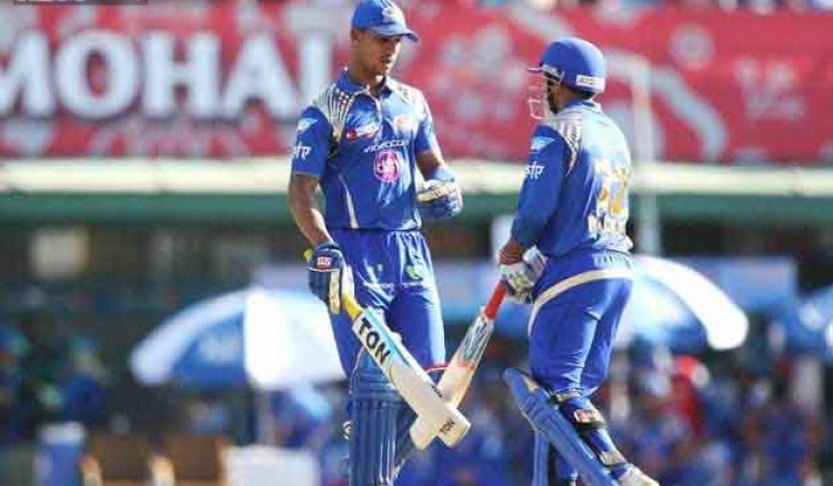 Simmons, Parthiv take MI to 172/3 against KXIP