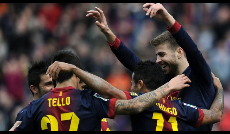 Pique delighted with Barcelona win