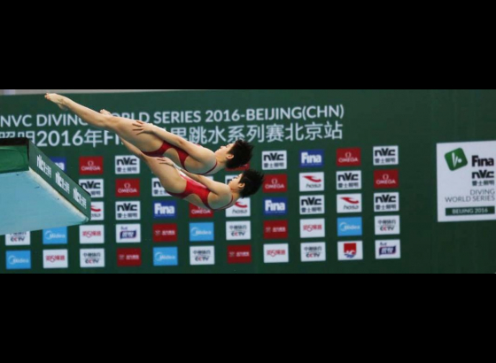 China snatches four synchro titles at FINA Diving World Series