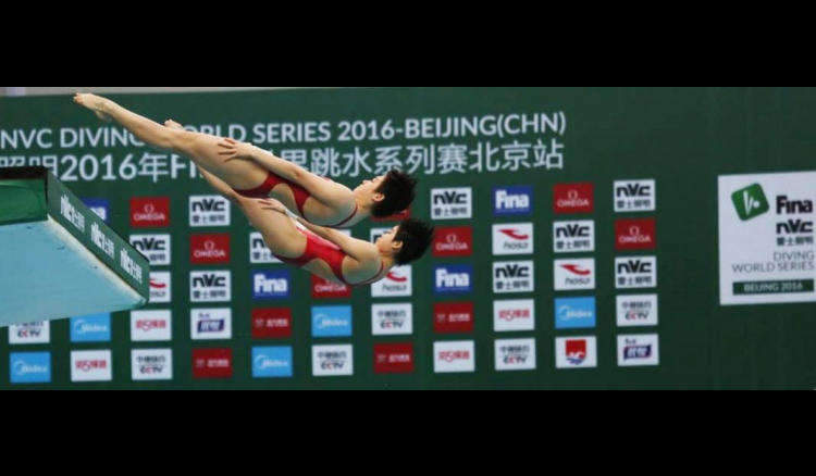 China snatches four synchro titles at FINA Diving World Series