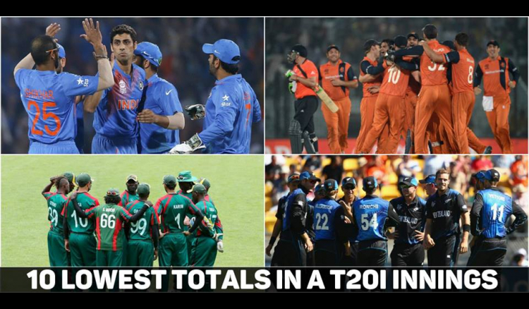 Top 10 Lowest Team Scores in T20 World Cup