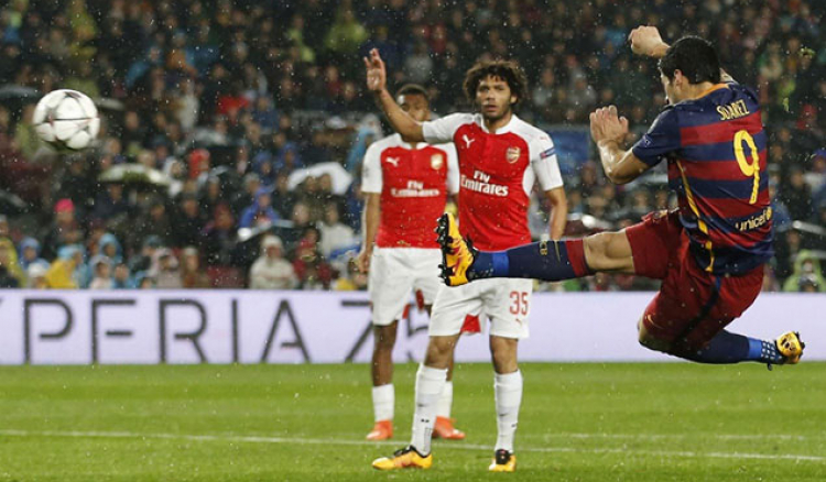 Champions League: Barca beat Arsenal to reach last eight