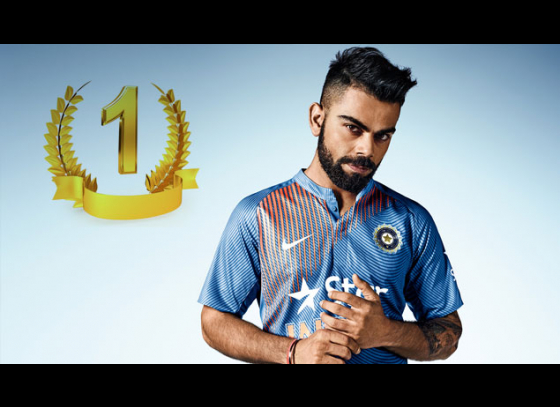 Kohli becomes No.1 T20 batsman, India retain top team billing