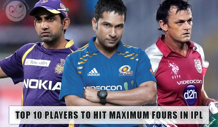 Top 10 Players to Hit Maximum Fours in IPL