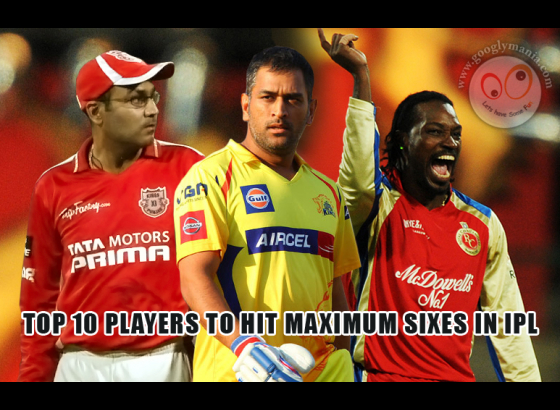 Top 10 Players to Hit Maximum Sixes in IPL