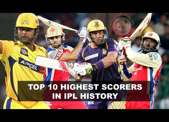 Top 10 Leading Scorers in IPL history